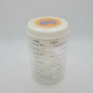 Gold Medal Flour Plastic Measuring Cup with Lid and Spoons 2 Cup 16oz New Sealed